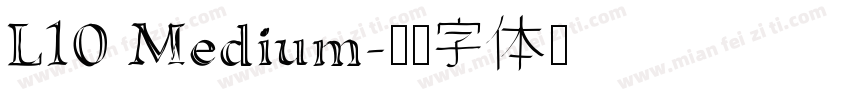 L10 Medium字体转换